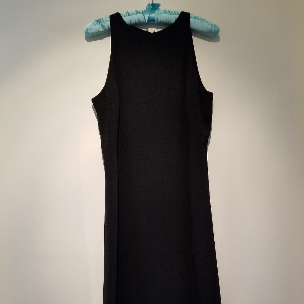 Armani Colleczioni Black Wool Crepe Dress Sz 6